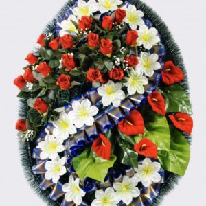100 Венок ЗигЗаг Бархат/Шелк
