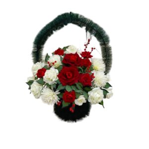 Корзина Красно - Белая