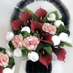 Корзина высокая Красная Калла