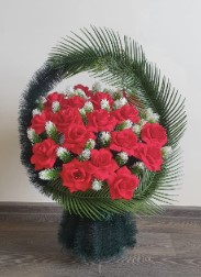 Корзина Ладья эксклюзив РОЗЫ БАРХАТ
